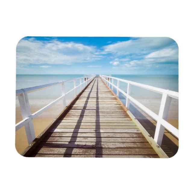 Magnet Flexible Vue depuis Pier sur la mer (Horizontal)