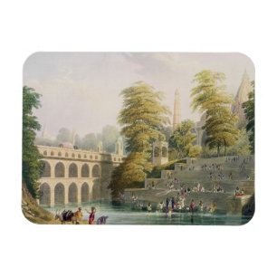 Magnet Flexible Vue du pont près de Baroda dans Guzerat, de Vo