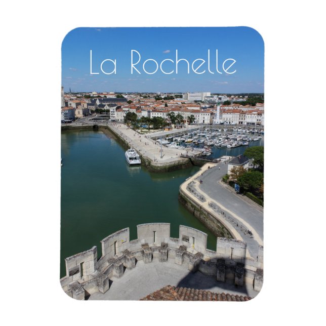 Magnet Flexible Vue du Vieux-Port de La Rochelle (Vertical)