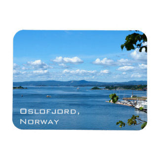Magnet Flexible Vue estivale d'Oslofjord depuis Oslo, Norvège