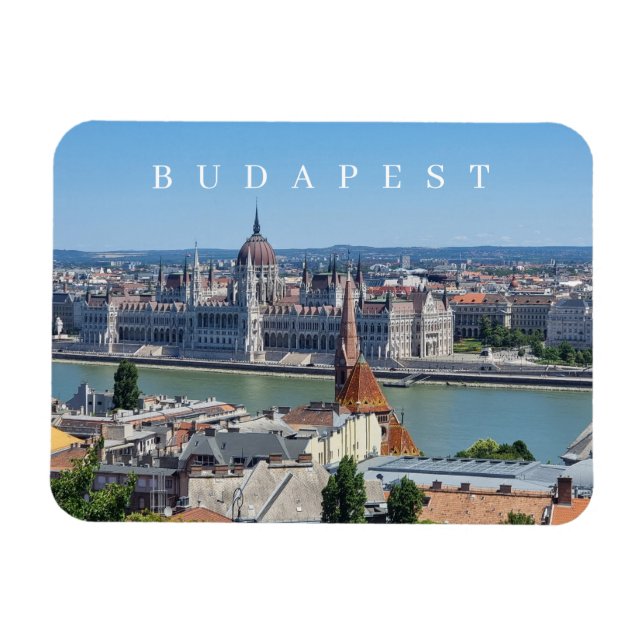 Magnet Flexible Vue panoramique de Budapest aimant frigo (Horizontal)