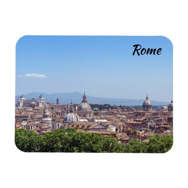 Magnet Flexible Vue panoramique de Rome depuis le Castel Sant'Ange (Horizontal)