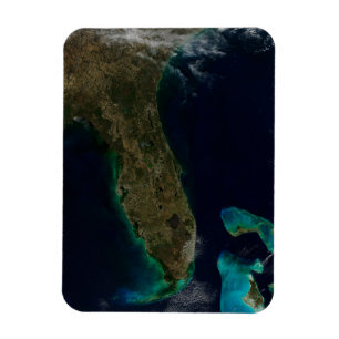 Magnet Flexible Vue Satellite Sur La Floride.