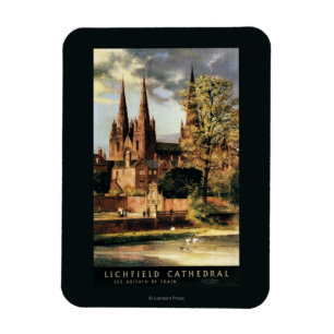 Magnet Flexible Vue sur la cathédrale de Lichfield