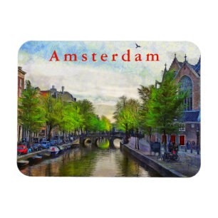 Magnet Flexible Vue sur le canal près d'Oudekerk.