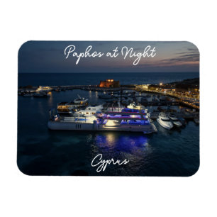 Magnet Flexible Vue sur le château et le port de Paphos