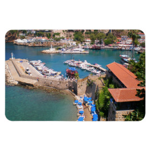 Magnet Flexible Vue sur le port, plage Mermerly dans la ville Anta