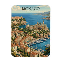 Vue vintage du casino de Monaco sur la Côte d'Azur
