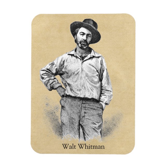 Magnet Flexible Walt Whitman Feuilles d'herbe (Vertical)