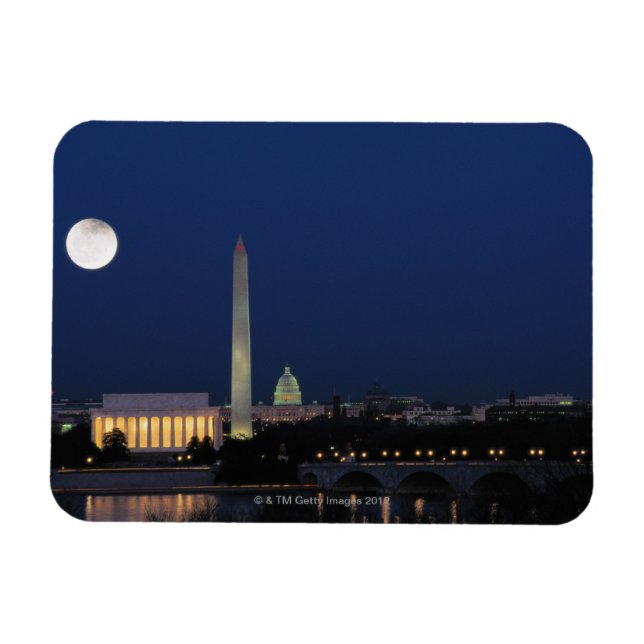 Magnet Flexible Washington DC à la nuit (Horizontal)
