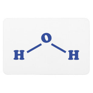 Magnet Flexible Water Molecular Chemical Formula