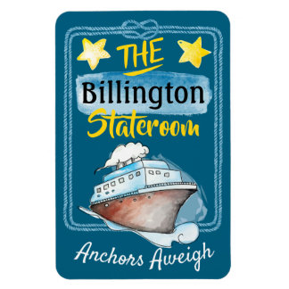 Magnet Flexible Watercolor Cruise Stateroom Cabine Door