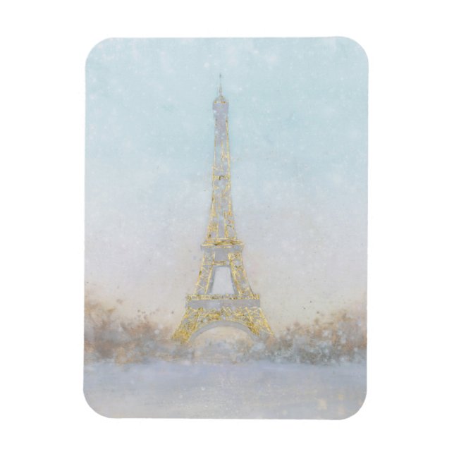 Magnet Flexible Watercolor | Image of Eiffel Towe (Vertical)