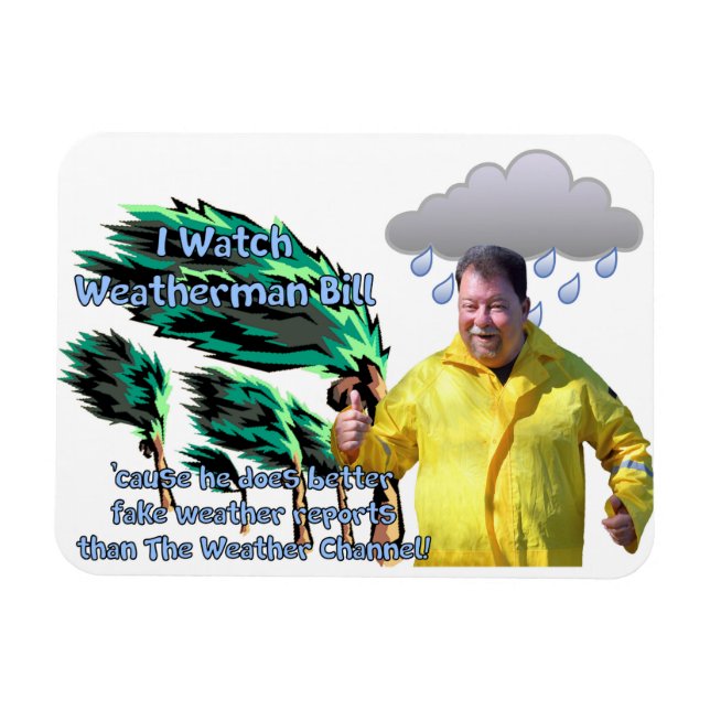 Magnet Flexible Weatherman Bill (Horizontal)