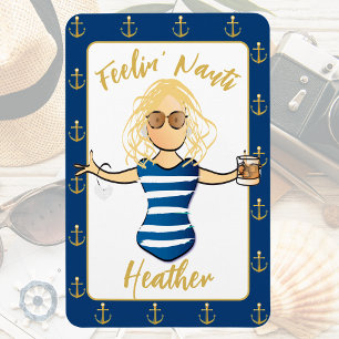 Magnet Flexible Week-end pour les filles pour sa porte de vacances