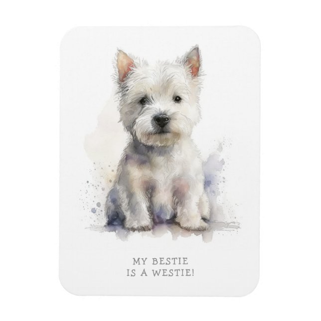 Magnet Flexible Westie Cheeky Cadeau (Vertical)