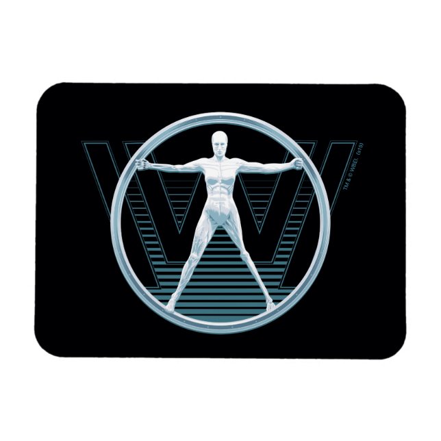 Magnet Flexible Westworld | Logo Vitruvian Android (Horizontal)