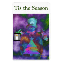 "Whimsical Snowman" Personnaliser 4 x 6