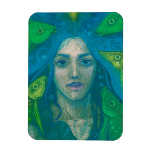 Magnet Flexible Whisper, Sirène Poisson Surréaliste Imaginaire pei