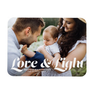 Magnet Flexible White Love et la typographie de la lumière Hanoukk