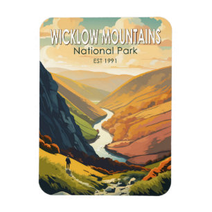 Magnet Flexible Wicklow Mountains National Park Irlande Travel Art