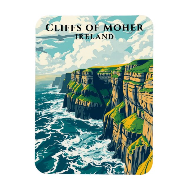 Magnet Flexible Wild Atlantic Way Irlande Falaises de Moher (Vertical)