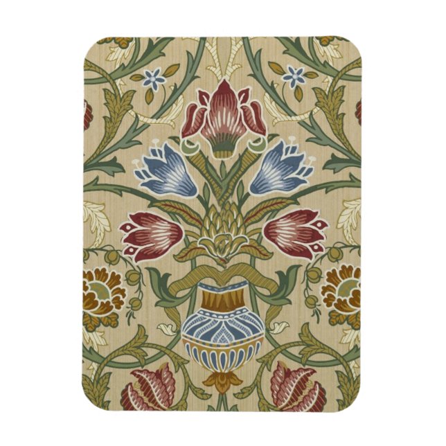Magnet Flexible William Morris Brocade Motif de fond d'écran flora (Vertical)