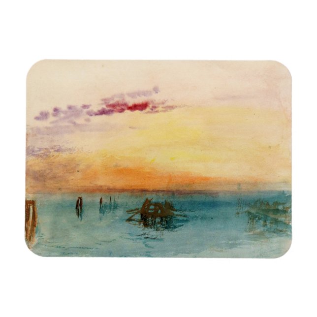 Magnet Flexible William Turner - La lagune près de Venise au couch (Horizontal)