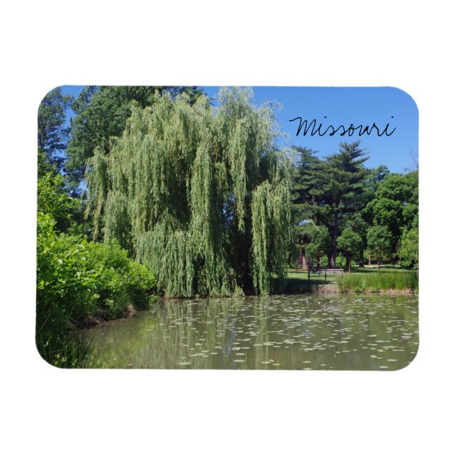 Magnet Flexible Willow pleuvoir du Missouri sur l'étang (Horizontal)