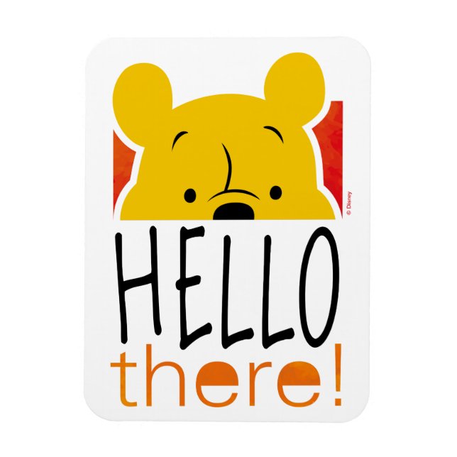 Magnet Flexible Winnie l'Ooh | Bonjour ! (Vertical)