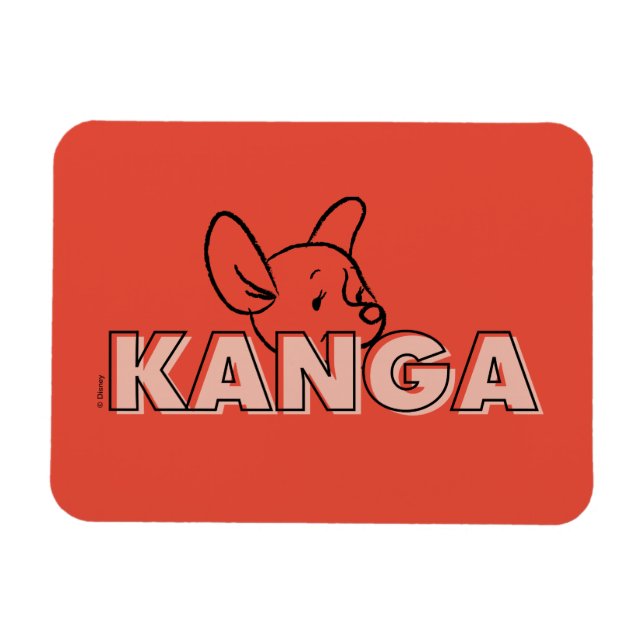 Magnet Flexible Winnie l'Ourson| Kanga Peek-A-Boo (Horizontal)