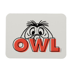 Magnet Flexible Winnie l'Ourson  Owl Peek-A-Boo