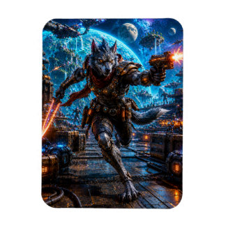 Magnet Flexible Wolf-Like Alien Pirate — Running Assault
