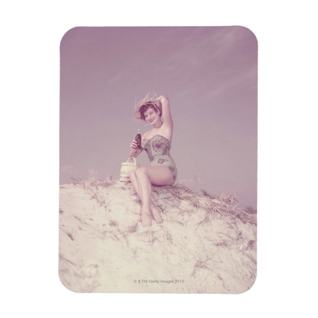 Magnet Flexible Woman Relaxing (Vertical)