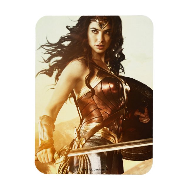 Magnet Flexible Wonder Woman Au coucher Du Soleil (Vertical)