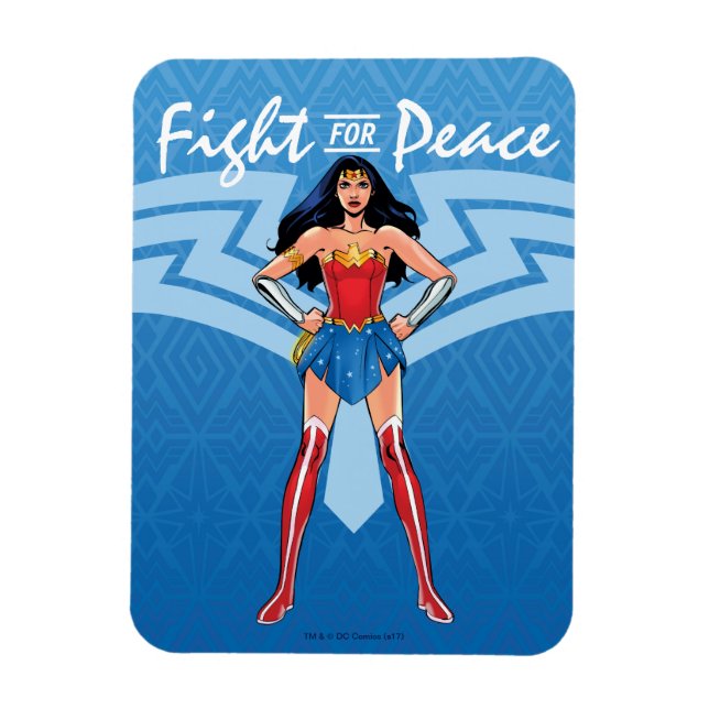 Magnet Flexible Wonder Woman - Lutter Pour La Paix (Vertical)