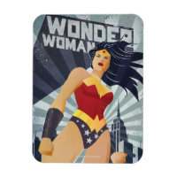 Wonder Woman Retro City Sunburst