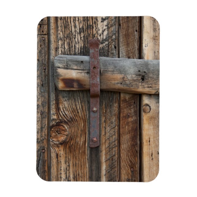 Magnet Flexible Wooden door close-up, Californie (Vertical)