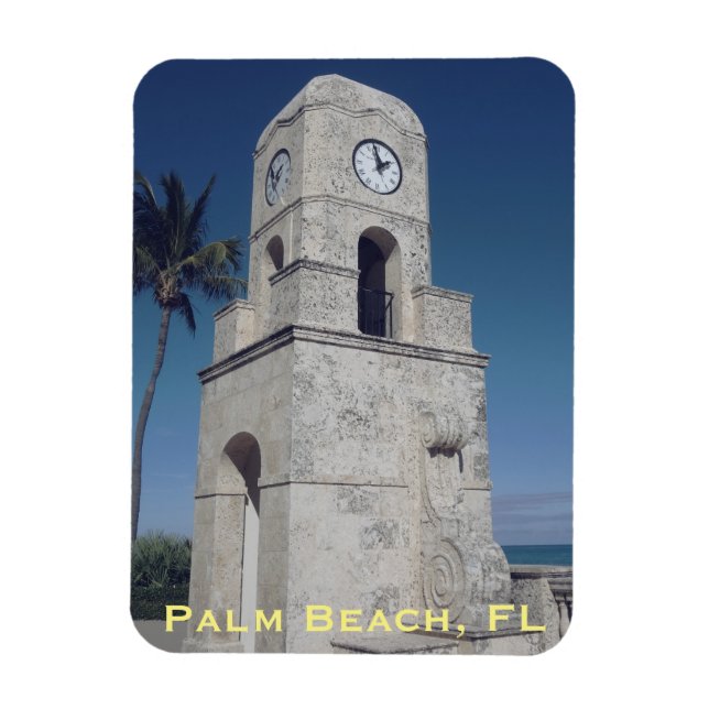 Magnet Flexible Worth Avenue Horloge Tower - Palm Beach, FL (Vertical)