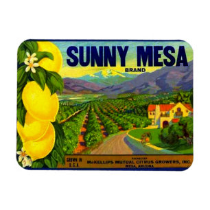 Magnet Flexible WQ MAGNET: Sunny Mesa Vintage Lable