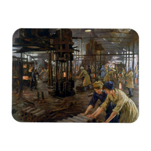 Magnet Flexible WW1 1918 Les femmes qui travaillent dans une usine