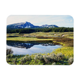 Magnet Flexible Wyoming, Montagnes Rocheuses, Un pic montagneux