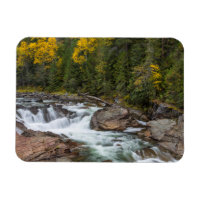 Yaak Chute À L'Automne Dans Le Kootenai National