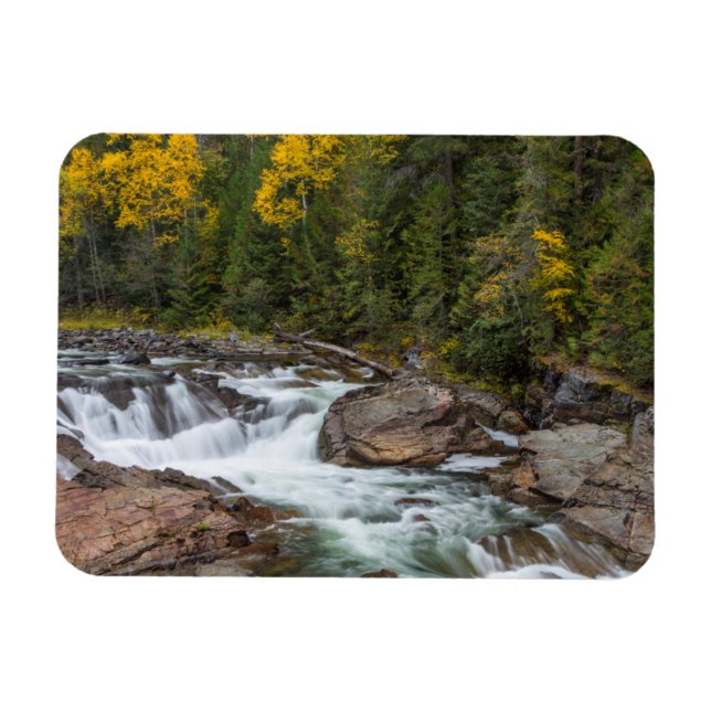 Magnet Flexible Yaak Chute À L'Automne Dans Le Kootenai National (Horizontal)