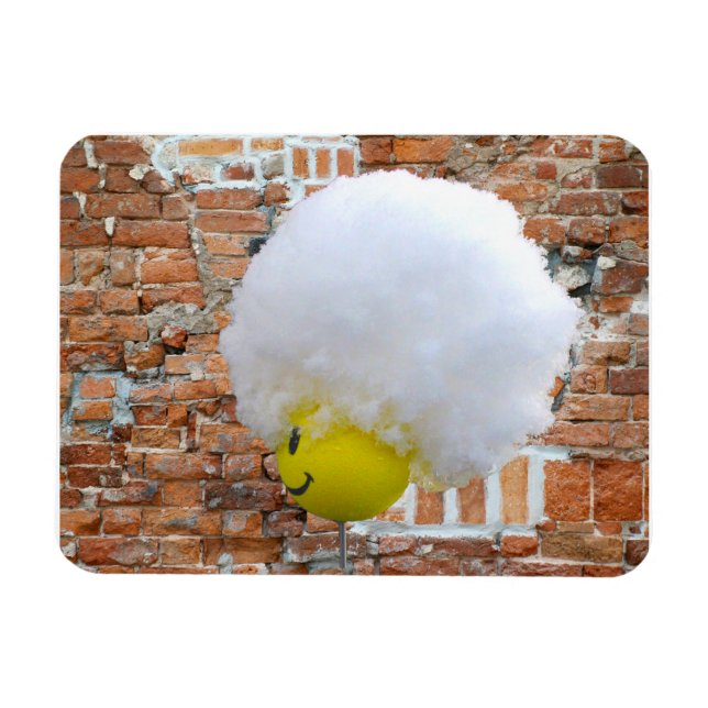 Magnet Flexible Yellow Happy Face Antenne Topper, Casquette de nei (Horizontal)