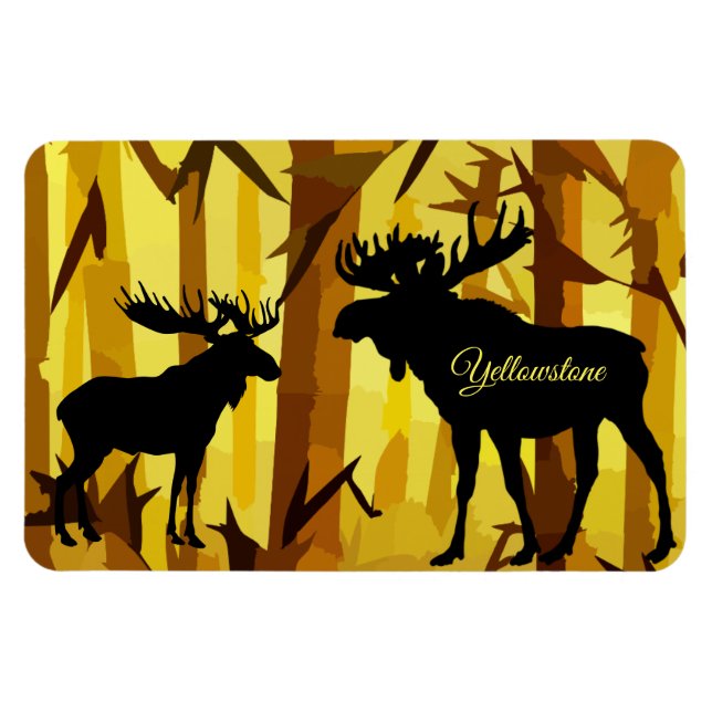 Magnet Flexible Yellowstone Magnet-Moose (Horizontal)