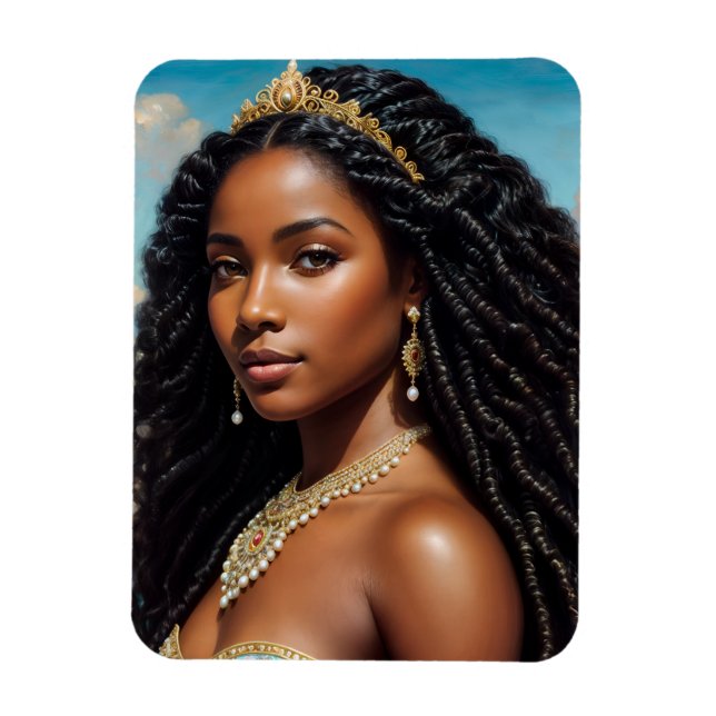 Magnet Flexible Yemaya Orisha Water Goddha Art (Vertical)