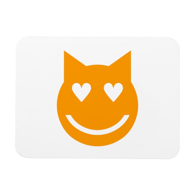 Magnet Flexible Yeux en forme de coeur Emoji (Horizontal)