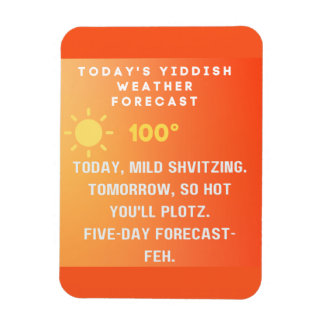 Magnet Flexible Yiddish Weather Forecast 