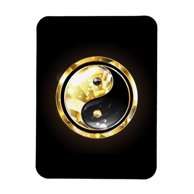 Magnet Flexible Yin Yang or sur noir (Vertical)